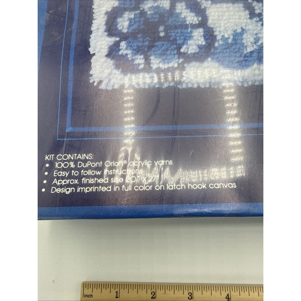 Vtg Latch Hook Kit Delft Dutch Dancers Clarion 1980 20